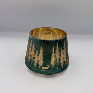 Yankee Candle Large Candle Flicker Woodland Green Shade Deer Trees